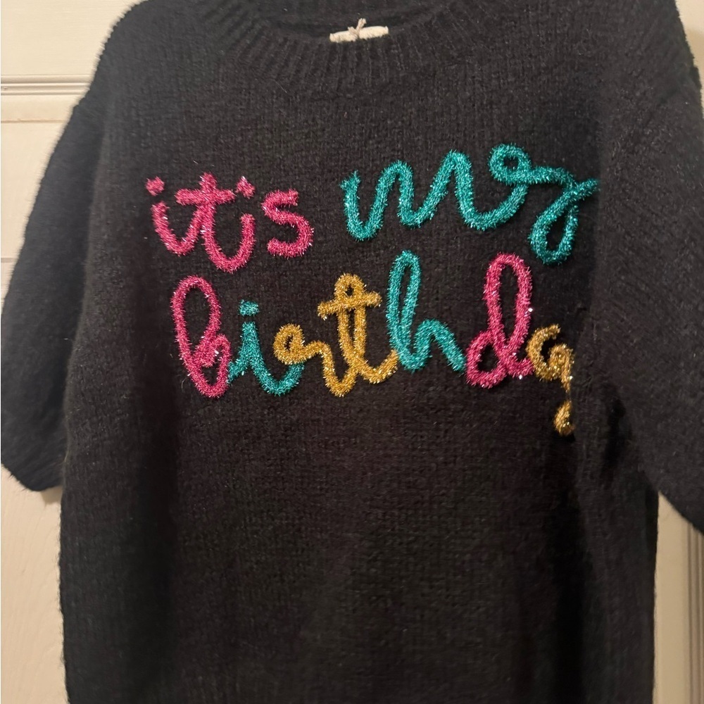 BiBi wool blend birthday Black Sweater - Picture 3 of 7